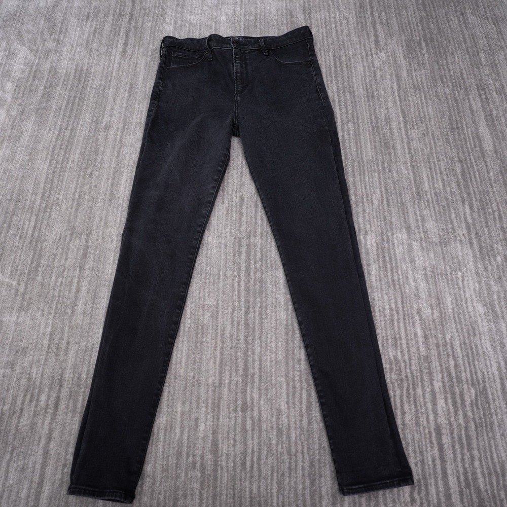 Abercrombie & Fitch Simone Jeans Women 31 12L Black Excellent Super Skinny High